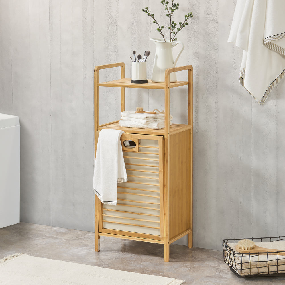 Bamboe wasrek Rendalen 40x30x95 cm [en.casa] - premiumXL