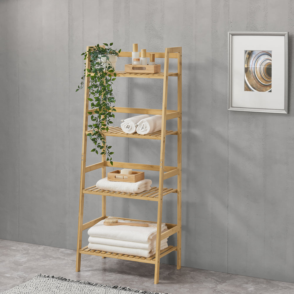 Met 4 Planken - 90x43x32 cm - Wit - MDF - Modern Design Met 4 Planken - 90x43x32 cm - Wit - MDF - Modern Design