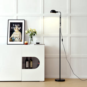 [lux.pro] Vloerlamp staande lamp Bolton metaal 160 cm zwart