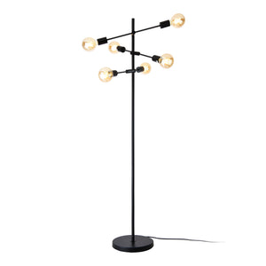 [lux.pro] Craigavon staande lamp Craigavon 154 cm 6xE27 zwart