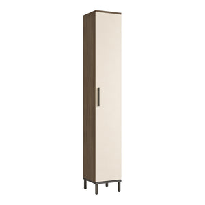[en.casa] Badkamerkast Lieto 183,5x29,5x29,5cm eiken grijs beige antraciet