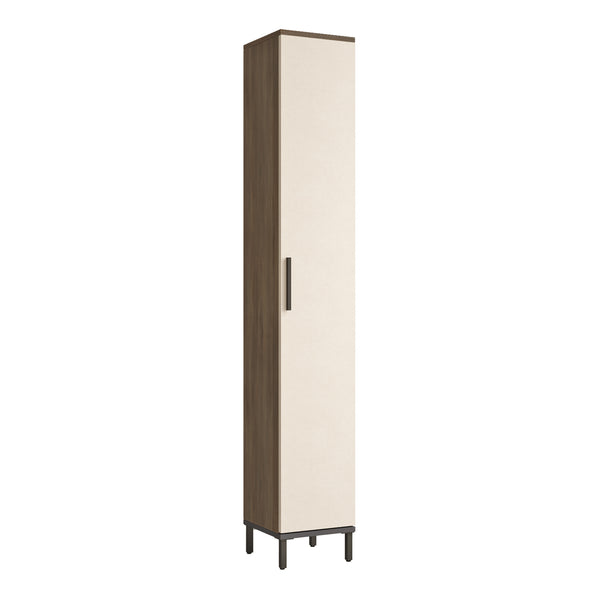 [en.casa] Badkamerkast Lieto 183,5x29,5x29,5cm eiken grijs beige antraciet
