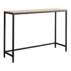 [en.casa] Console tafel sidetable Kronoby 80x100x30 cm zwart en houtkleurig