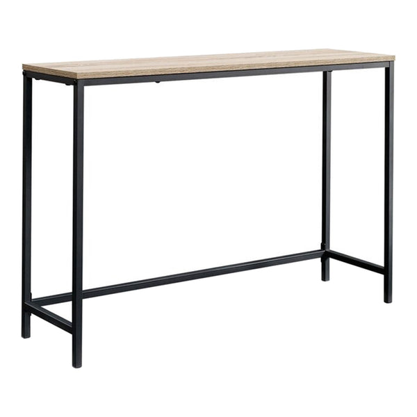 [en.casa] Console tafel sidetable Kronoby 80x100x30 cm zwart en houtkleurig