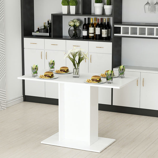 [en.casa] Eettafel Galten 75x120x60 cm wit