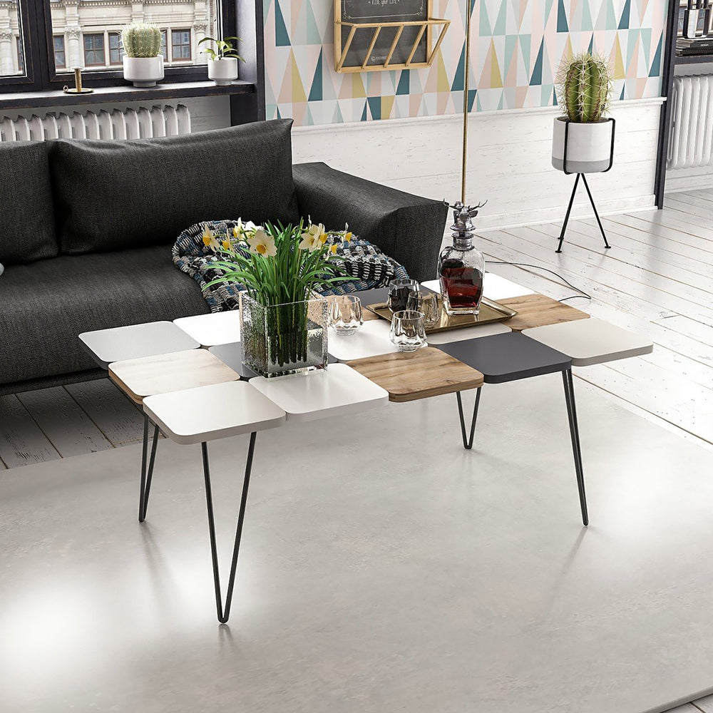 [en.casa] Salontafel Give 44x110x66 cm meerkleurig