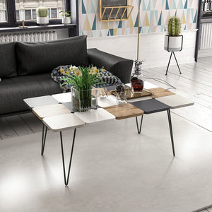 [en.casa] Salontafel Give 44x110x66 cm meerkleurig