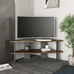 [en.casa] TV meubel Fredensborg Altholz 116x40x45 cm antraciet