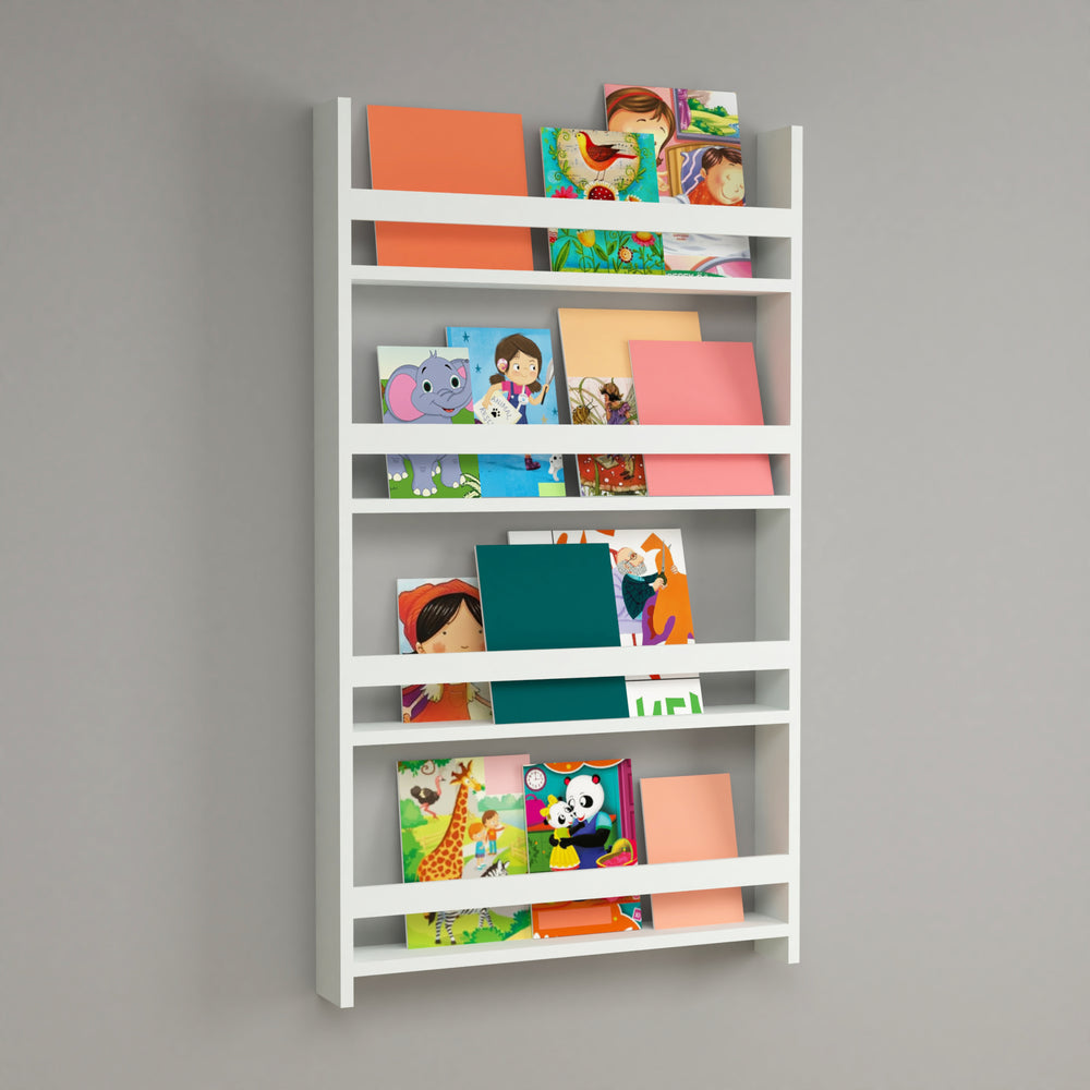 Kinderregaal Sotenäs 120x74x10cm Wit [en.casa] - premiumXL