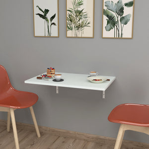 [en.casa] Klaptafel Klepp voor wandmontage 72x45x1,8 cm wit