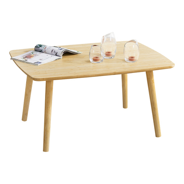 [en.casa] Salontafel Nurmijärvi bamboe 80x60x40 cm houtkleurig