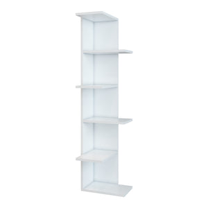 [en.casa] Boekenkast Pandrup schap 141x37x22 cm wit