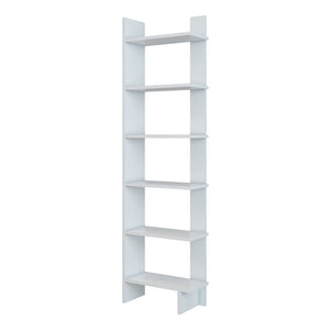 [en.casa] Boekenkast Midtdjurs schap 170x47x21 cm wit