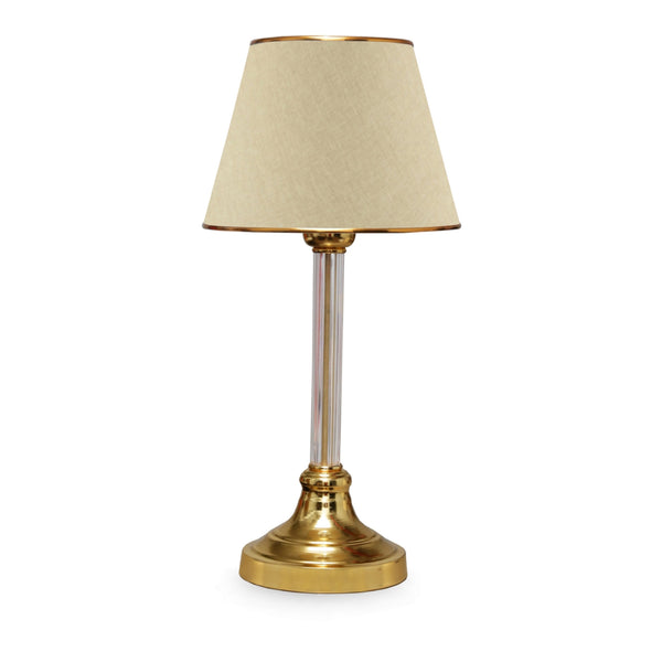 [lux.pro] Tafellamp Paisley 45 cm E27 messing en beige