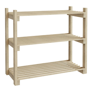 [en.casa] Schoenenrek Them 60x68x30 cm houtkleurig