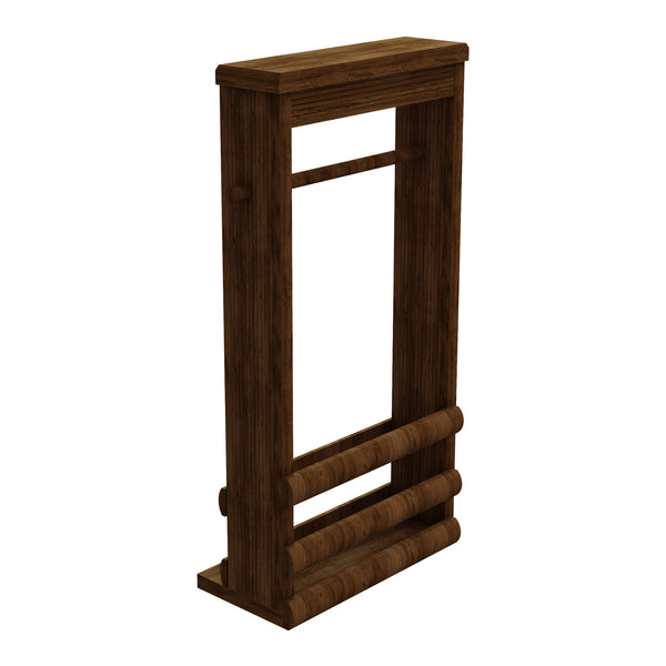 [en.casa] Toiletpapierhouder Thyborøn 62x30x14 cm houtkleurig donker