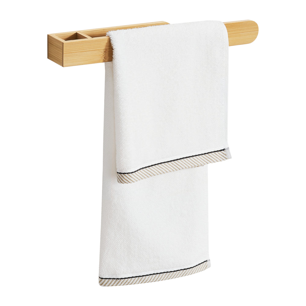 Wand - Handdoekhouder Tønsberg Bamboe [en.casa] - premiumXL