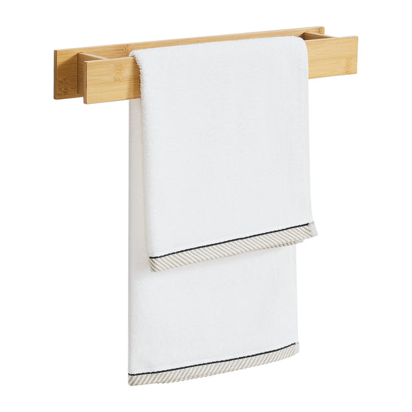 [en.casa] Handdoekrek voor wandmontage 41x8x5 cm bamboe