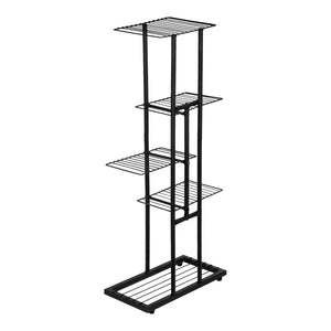 [en.casa] Plantenstandaard Beek metaal 97,5x43,5x22 cm zwart
