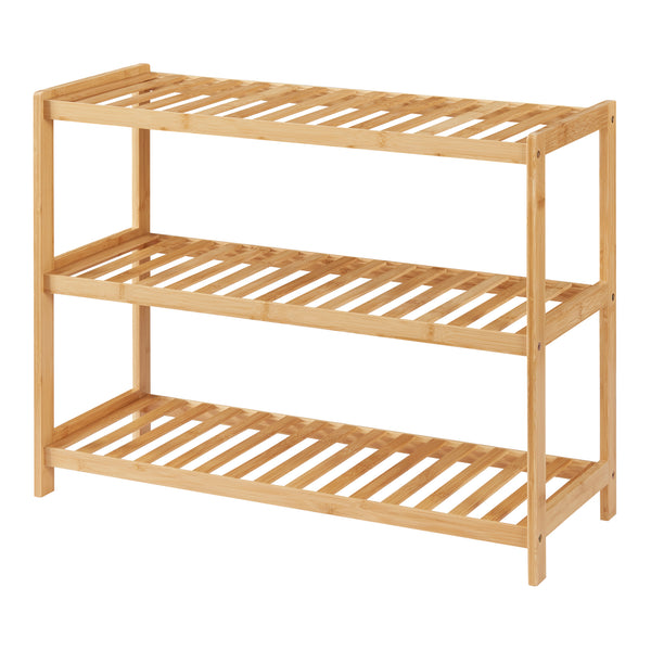 [en.casa] Schoenenrek Dammfleth 55x67,5x27 cm bamboe