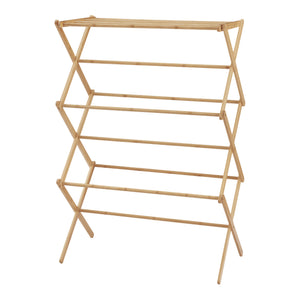 [en.casa] Droogrek Grinau inklapbaar 128x72x44 cm bamboe