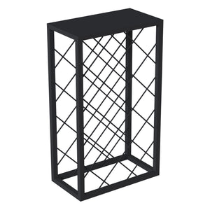 [en.casa] Wijnrek Amasia 68x40x22 cm zwart