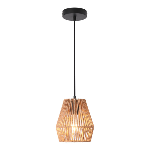 lux.pro Hanglamp Liverpool 160x18 cm zwart en beige E27