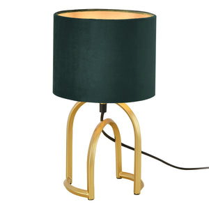 lux.pro Tafellamp Smethwick bureaulamp E14 goudkleurig en donkergroen