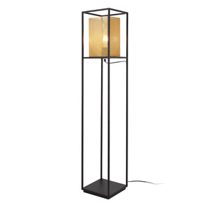 lux.pro Staande lamp Southport 123x22x22 cm zwart en goudkleurig