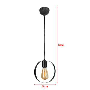 [lux.pro] Hanglamp Cirencester zwart E27