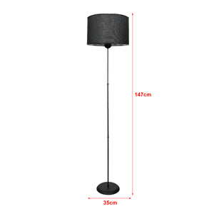 [lux.pro] Staande lamp vloerlamp Malmesbury zwart E27