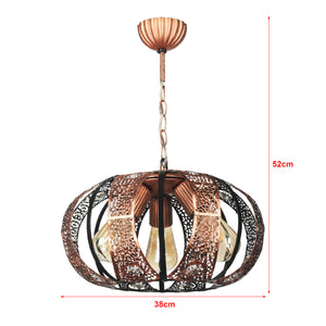 [lux.pro] Hanglamp Harpenden 3xE27 koperkleurig