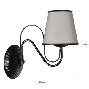 [lux.pro] Wandlamp Hampshire grijs E27