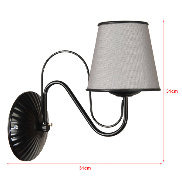 [lux.pro] Wandlamp Hampshire grijs E27