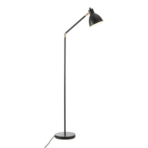lux.pro Staande lamp Stockport vloerlamp 139 cm zwart wit en goudkleurig E27