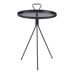 [en.casa] Bijzettafel Odal rond 65xØ41 cm zwart