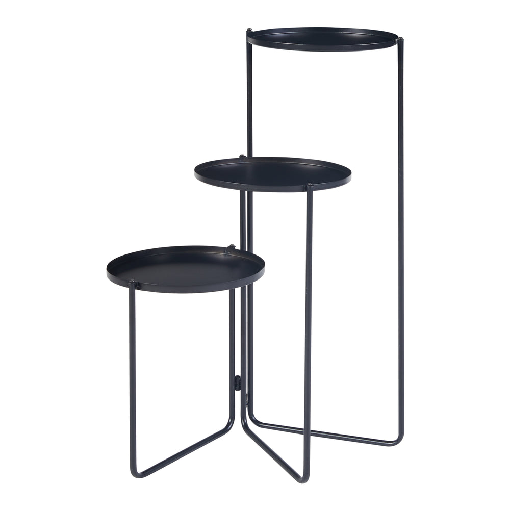 [en.casa] Plantenstandaard Ostre metaal zwart