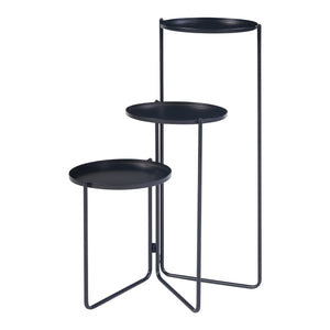 [en.casa] Plantenstandaard Ostre metaal zwart