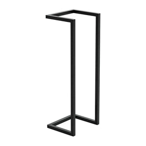 [en.casa] Handdoekrek Loppa voor wandmontage 70x25x20 cm zwart
