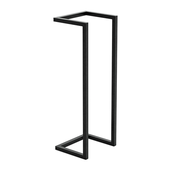 [en.casa] Handdoekrek Loppa voor wandmontage 70x25x20 cm zwart