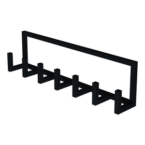 [en.casa] Wandkapstok Lyngen 75x10x20 cm zwart