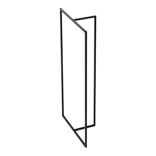 [en.casa] Kledingrek Hurdal kapstok 160x80x32 cm zwart