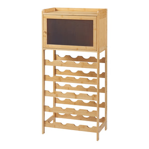 [en.casa] Wijnrek Gjerstad bamboe voor 20 flessen 100x47x28 cm