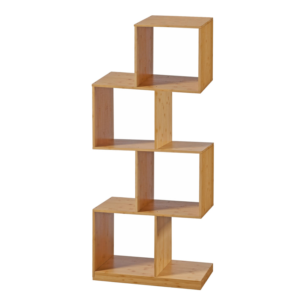 Boekenkast Gullspång Bamboe 130x55x30cm Natuur [en.casa] - premiumXL