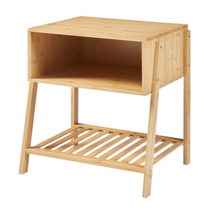 [en.casa] Bijzettafel Håbo 50x45x36 cm bamboe