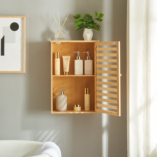 Badkamerkast Järfälla 54,5x37x16 cm bamboe naturel [en.casa]