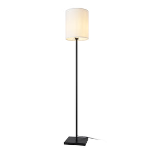lux.pro Staande lamp Solna vloerlamp 157,5 cm zwart en wit E27