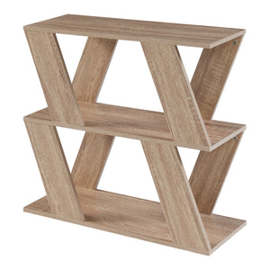 [en.casa] Bijzettafel Nome met 2 planken 60x22x57 cm eikenkleurig