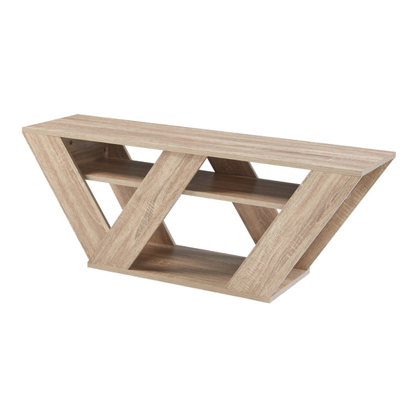 [en.casa] TV meubel Nome met 2 planken 110x30x40 cm eikenkleurig