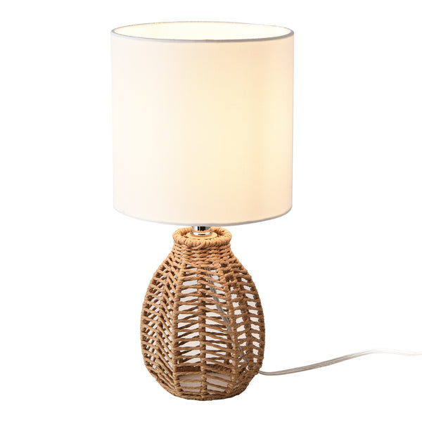 lux.pro Tafellamp Alfreton bureaulamp 36 cm E14 beige chroom wit